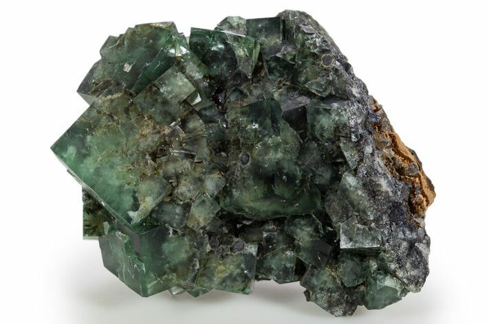 Fluorescent Green Fluorite Cluster - Diana Maria Mine, England #324344